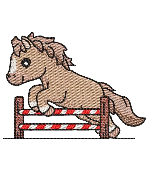 Matriz de Bordado Cavalo Hipismo